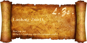 Laskay Zsolt névjegykártya